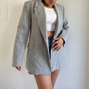 Oversized Zara Grey Blazer Size XS